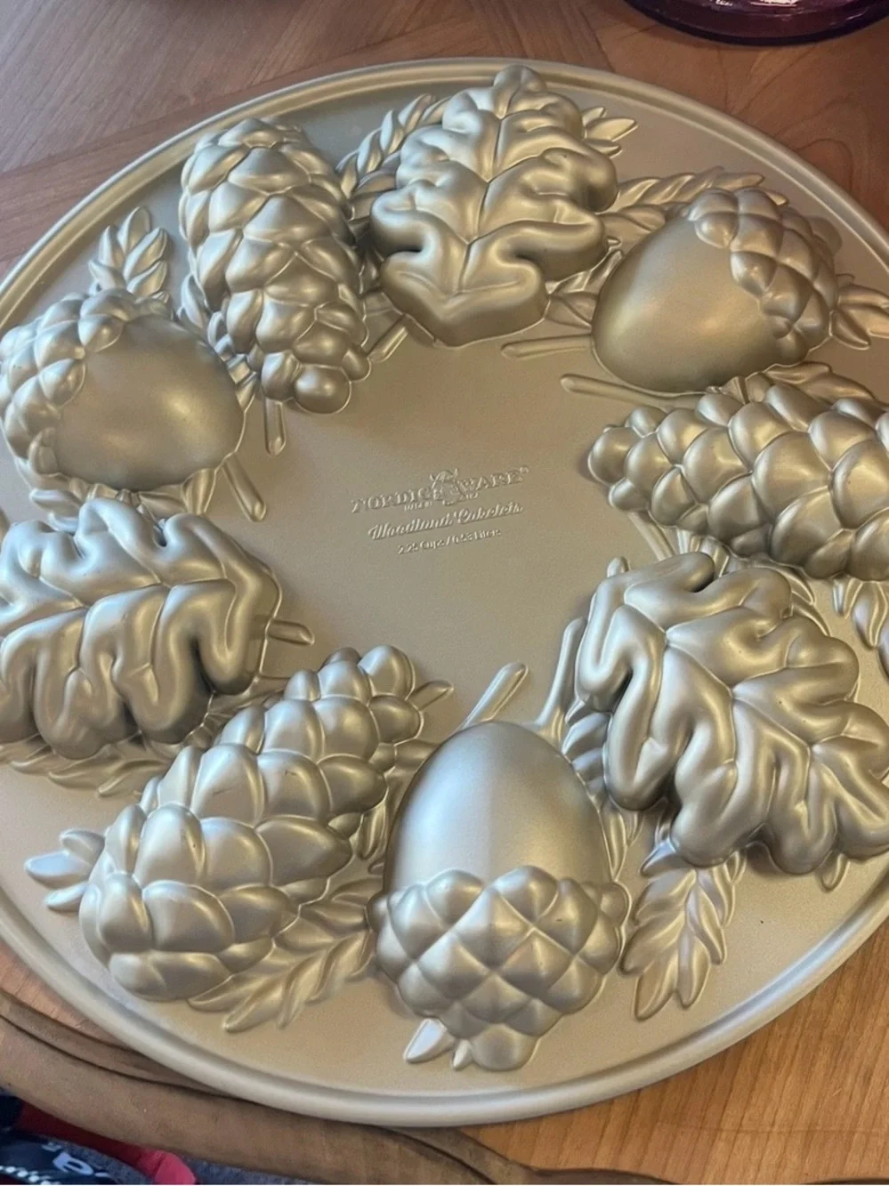 Nordic Ware Gold Pinecone & Acorn Bundt Pan
